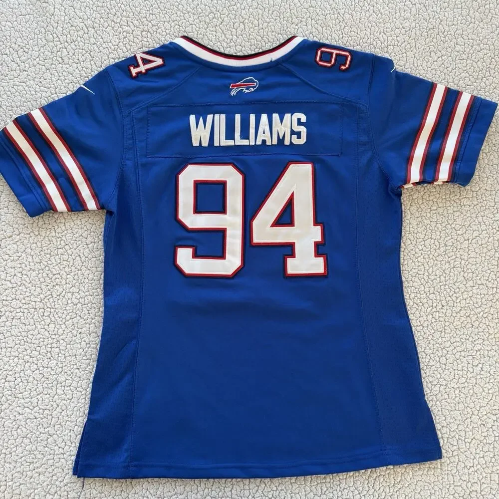Buffalo Bills Mario Williams 94 Nike On Field NFL‎ Jersey Size L Blue